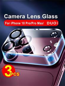 3pcs 9H Tempered Glass Camera Lens Screen Protector, Compatible With IPhone Duo 18/17/Air/17 Pro/17 Pro Max/16 Pro Max/15 Pro Max/14 Pro Max/13/12/11 Pro Max | Suitable For Multiple Phone Models, High Hardness - Clear - View 10