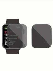 2片裝新款第10代防偷窺螢幕保護膜，複合膜適用於Apple Watch IWatch8 弧面全螢幕3D全覆蓋防偷窺膜，相容38/40/41/42/44/45/49/46mm，適用於Apple Watch Ultra/SE/8/7/6/5/4/3/2/1/10/11/12 - 黑色 - 查看 24