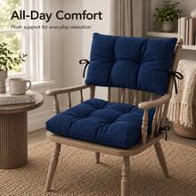 1 Pc-2pcs Premium Versatile Seat Cushion – Multipurpose Pad For Dining Chairs, Floor Seating, And Armchairs - Blue - View 2