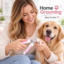 1pc Pet Nail Clipper, Suitable For Dogs And Cats, Stainless Steel Dog Nail Clipper, Cat Nail Clipper, Pet Grooming Nail Clipper And Trimmer, Comfortable Non-Slip Handle, Sharp Curved Blade, Suitable For Small, Medium, Large Pets, Home Grooming And Claw Care Tool - A - View 4