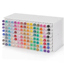 New Children's Colorful Pen Storage Box Desktop Pen Holder Storage Rack Slanted Multi-Function Marker Holder - A - View 7