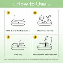 YIYEDUO 1 Pack Plant-Based Cassava Cat Litter, Fast Clumping, Low Dust, Odor Control, Easy To Scoop, Non-Stick Bottom, 1.25kg - kg - View 9