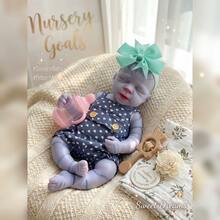 13 Inch Lovely Reborn Realistic Silicone Doll Emit Fluorescence Reborn Baby Doll Toy For Birthday Gifts Anatomically Accurate - Silicone Girl - View 7