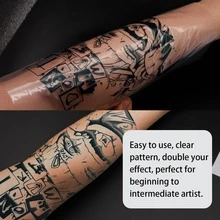50 Sheets Transparent Tattoo Transfer Film - A4 Size, Compatible With Transfer Paper, Suitable For Professional And Beginner Tattoo Artists. Ideal For Temporary Body Art Templates, Tattoo Transfer Templates, Fine Patterns, Smooth Surface, Suitable For Creative Professionals - View 5