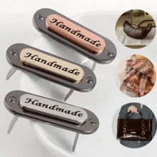 1Pc/4/6Pcs Handmade Metal Letter Buckle Accessories For Bags And Wallets - Vintage Style Universal Accessories, Handbag Decoration, Leather Wallet Hardware, Nostalgic Fashion Accent, High-Quality Hardware, Accessory Makers, Fashion Enthusiasts - Multicolor - View 3