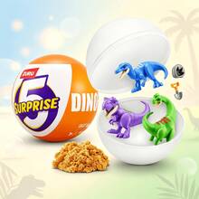 ZURU Dinosaur World Surprise Ball, Mini Dinosaur Figure Collection, T-Rex, Raptor, Brachiosaurus & More, Random Style - Multicolor - View 3