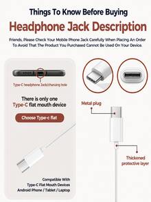 Headphone In-Ear Berkabel YUAOVCQ, Driver Dinamis Besar, Antarmuka 3.5mm atau Type-C, Headphone Berkabel 1.2m Kompatibel dengan Smartphone, Komputer, Konsol Game. - View 8