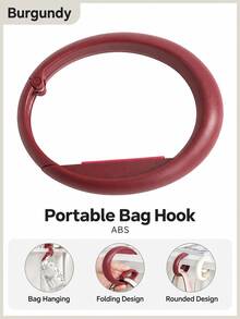 1 buah Gantungan Meja Portabel Multifungsi, Rak Gantung Tepi Meja untuk Tas Tangan, Gantungan Penyimpanan Tas/Kunci/Earphone, Desain Mini Ringan Hemat Ruang, Cocok untuk Kantor, Ruang Belajar, Rumah, dan Berbagai Skenario - MultiWarna - View 12