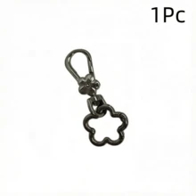 1Pc/2/3Pcs Flower Shaped Snap Hook And Rotating Ring, DIY Keychain, Convenient Lanyard Connector, Detachable Handbag Clasp, Outdoor Camping Accessory, Suitable For DIY Necklace, Jewelry Keychain, Bag Clip And Leash Buckle - Multicolor - View 20