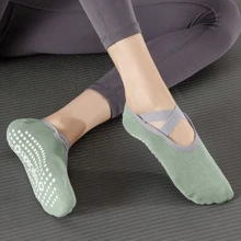 6 Pairs Versatile Yoga Socks For Women - 6 Color Variety With Non-Slip Silicone Grips, Breathable Perfect For Pilates/Floor Work/Ballet - Multicolor - View 7