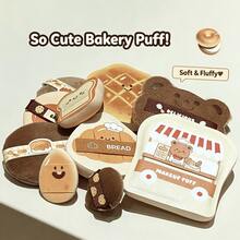 Faiccia Cute Baking Series Makeup Puff Set, Soft Bear & Toast Shape Powder Puff, Wet & Dry Use Foundation Sponge, No Powder Absorption Beauty Tool The Powder Puff Is Made Of High-Quality Soft Material, Bouncy And Elastic, Gentle On Skin, No Irritation. - Multicolor - View 8