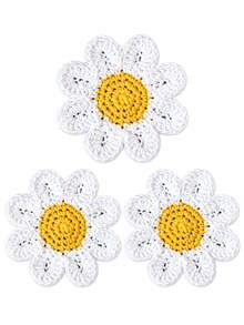 Tatakan Gelas Berbentuk Bunga Daisy Lucu 1 Buah, Alas Cangkir Meja dengan Desain Bunga yang Menggemaskan, Dekorasi Meja Rumah Musim Gugur yang Nyaman, Hadiah Liburan Thanksgiving Natal yang Sempurna untuk Wanita dan Anak Perempuan, Aksesori Dekorasi Meja Dapur, Meja Kopi, dan Meja Kerja yang Bergaya - MultiWarna - View 11