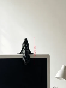 3D Printed Original Hooded Female Reaper Desktop Statue, Flowing Robe High Detail Gothic Dark Sculpture, Fantasy Collectible Display Piece For Study/Gaming Cabinet, Creative Gift For Boys/Model Enthusiasts - Grim Reaper Desktop Statue - View 10
