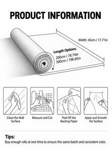 1 Roll Pink Marble Pattern Contact Paper, Glossy Peel And Stick Wallpaper, Waterproof And Oil-Resistant Self-Adhesive Vinyl Film, Suitable For Countertops, Kitchen Cabinets, Desks, Table Tops, Removable Rental Apartment And College Dorm Essentials - Multiple Styles and Colors - View 3