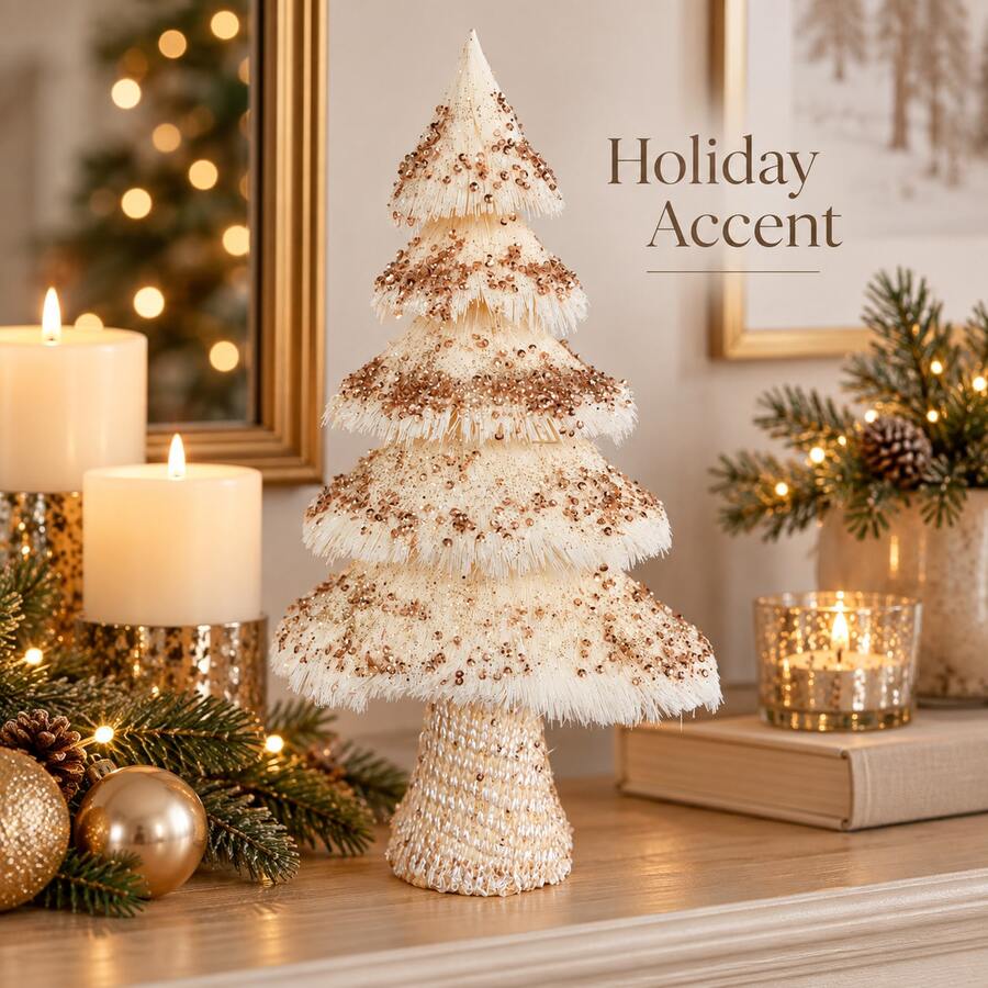 Festive Tabletop Christmas Tree 35cm For Living Room Bedroom Entryway - 1PC - View 1