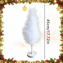Lavender Mist Artificial Desktop Christmas Tree, 45/50cm Small Purple Parmesan Style Artificial Tree With Circular Base, Mini Decorative Tree Suitable For Desktop, Festival, Home, Party Display - Multicolor - View 8