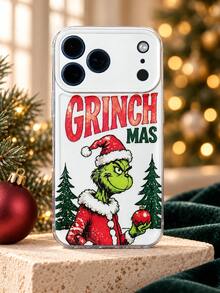 The Grinch بطانية هاتف عيد الميلاد من مادة TPU بنمط شخصيات كرتونية، غلاف واقي متوافق مع موديلات آيفون 18/17/16/15/14/13/12/11 برو ماكس بلس، تصميم طباعة عطلة جرينشماس سانتا كلوز مع نمط شجرة عيد الميلاد، اكسسوارات هاتف وهدية عيد الميلاد - متعدد الألوان - مشاهدة 5