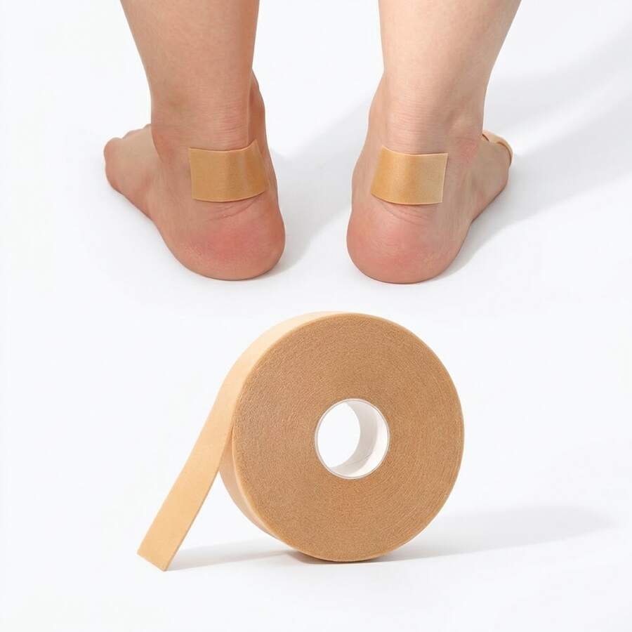 1/2 Roll Gel Heel Pads Protector, Beige Foot Stickers, Prevent Friction And Protect Heel - Beige - View 1
