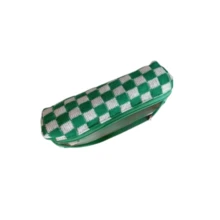 Knitted Pencil Case Korean Style Ins Checkerboard High Aesthetic Student Stationery Box Middle & High School Students Minimalist Retro Simple Style - Multicolor - View 8