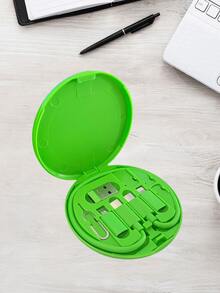 1 Buah Kit Hub Pengisian Daya & Data Universal - Pengisian Cepat, Kompatibilitas Semua Perangkat, Penyimpanan Kartu Memori, Pin Eject Tray, Dudukan Ponsel - Set Konversi USB C dengan Adaptor USB A & Tipe C - MultiWarna - View 16