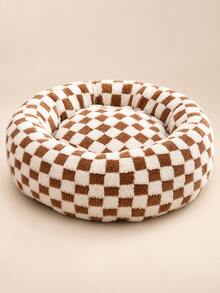 1pc Small Dog Bed, Round Indoor Cat Bed, Soothing Pet Bed For Puppies And Kittens, Non-Slip Bottom, Cute And Exquisite Dog Bed - Multicolor - View 12