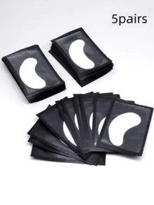 10 Pairs Hydrogel Eyelash Extension Eye Patches Professional Under Eye Pads Eyelid Pads Makeup Tools - Black - View 8