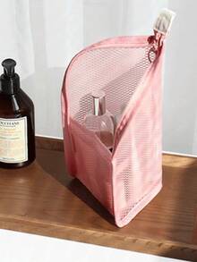 Mesh Vertical Toiletry Bag, Breathable Oxford Fabric Travel Cosmetic Storage Bag, Self-Standing Bathroom Shower Organizer, Suitable For Business Trip, Vacation, Gift - Multiple Styles - View 16