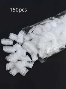 100/300/500pcs Disposable Plastic Waterproof Ear Covers For Bath, Shower, Hair Salon, Ear Protection, Hair Dyeing Tool - Multicolor - View 14