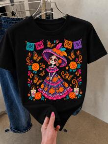 Women T-Shirts - Black - View 2