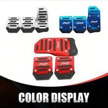 3PCS Multi-Color Universal Car Brake & Accelerator Pedal Pads, Anti-Slip Pedal Mat Set, Accelerator Pedal Cover, Car Brake Pedal Protector, High-Quality Anti-Slip Pedal Pads, 3-Color Brake, Accelerator, Clutch Pedal Set, Suitable For Manual Transmission Car Pedal Mats, Anti-Slip Durable Foot Pedals - 3-piece Car Pedal Set - View 3