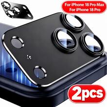 CASECOPS 2片裝黑色金屬裝甲鏡頭保護膜，相容 Apple 18 Pro Max/18 Pro/17 Pro Max/17 Pro，金屬裝甲鏡頭保護膜，全覆蓋，易安裝，防刮耐衝擊強化鏡頭保護膜，鏡頭保護墊，全覆蓋提供卓越相機保護，手機配件 - 黑色 - 查看 1