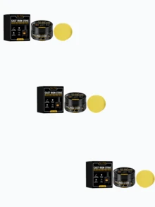 JUE-FISH Cast Iron Stove Black Repair Paste, Black Coating, Heat-Resistant, Stable, Multi-Material Compatible, Oil-Resistant - Liquid - View 10