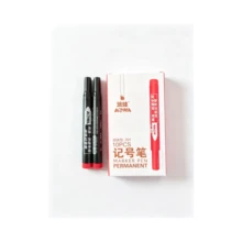 Permanent Markers, Waterproof Quick Dry Marker Pens For Office School Marking Supplies - Round - View 8