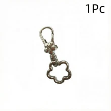 1Pc/2/3Pcs Flower Shaped Snap Hook And Rotating Ring, DIY Keychain, Convenient Lanyard Connector, Detachable Handbag Clasp, Outdoor Camping Accessory, Suitable For DIY Necklace, Jewelry Keychain, Bag Clip And Leash Buckle - Multicolor - View 21