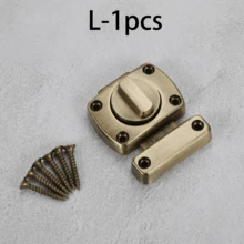 1/2 Pack Multi-Color Zinc Alloy Heavy Duty Rotating Button Door Bolt, 180 Degree Rotating Barrel Bolt, Matte Finish, Surface Mounted Door Lock, Easy Installation Privacy Lock, Suitable For Indoor Doors, Bathrooms, Toilets, Main Doors, Sheds, Home Hardware Accessories - Rotating Pin Lock - View 18