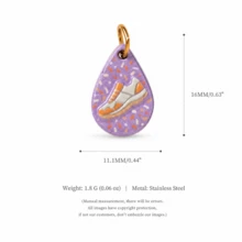 1pc Sweet & Cute Enamel Metal Charm Assortment, Multi-Pattern Mini Pendant Charms With Adorable Pet Animals And Fun Daily Elements, Lead-Free & Nickel-Free, DIY Jewelry Making Supplies, Perfect For Bracelets, Necklaces, Earrings, Keychains And Handmade Gifts - Multicolor - View 10