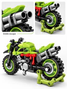Kids Block Motorcycles - Green - View 6