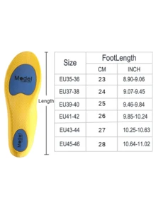 1/2Pairs Arch Support PU Sports Insoles, High Elasticity, Shock Absorption, Sweat-Wicking, Breathable, Anti-Slip - Black - View 2