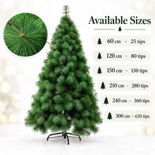 Full Shape Artificial Christmas Tree For Home Fireplace Office Shop Display - Green - View 4
