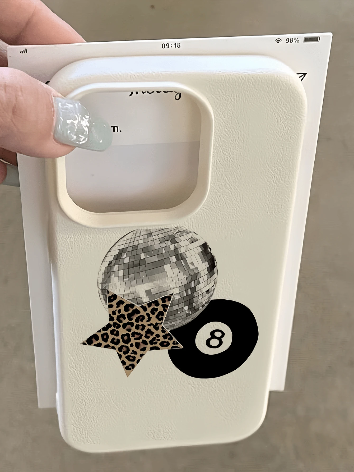 1件 白色光球星星撞球個性化極簡全包覆 TPU 防摔手機殼,適用於 Apple 18 17 16 15 14 13 12 11 Pro Max 保護殼 Air,兼容三星系列 - 彩色 - 查看 1