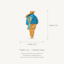 1pc Cute Enamel Metal Pendant, Multi-Pattern Mini Pendant, Ice Cream And Fantasy Cartoon Character Design, Lead-Free And Nickel-Free, DIY Jewelry Making Supplies, Perfect For Bracelets, Necklaces, Earrings, Keychains And Handmade Gifts - Multicolor - View 13