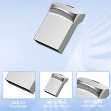 Biyetimi Usb Flash Drive 128GB Super Mini Metal Pen Drive High Speed Memory Stick 64GB U Disk Pendrive 2.0 Memory Usb - View 8
