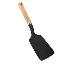 1pc/2pcs Heat-Resistant Wooden Handle Silicone Spatula, Tamagoyaki Spatula, Steak Spatula, Fish Spatula, Cooking Spatula, Salad Spatula, Non-Stick Pan Spatula, Cooking Spatula Spoon, Kitchen Cooking Tool - View 10