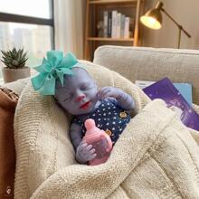 13 Inch Lovely Reborn Realistic Silicone Doll Emit Fluorescence Reborn Baby Doll Toy For Birthday Gifts Anatomically Accurate - Silicone Girl - View 6