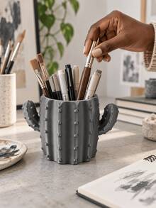 Cactus Pen Holder Niche Healing Style Desktop Storage Bucket Office Organizer Creative Decor - View 5