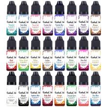 10ml 24 Colors Alcohol Ink Set, Alcohol Based Dye Pigment For Resin, Tumbler, Fluid Art, Epoxy DIY, Vibrant Color For Blending & Marbling Craft - Tie-dye Dye - View 10