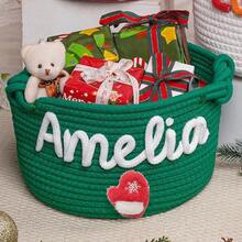 Personalized Christmas Gift Basket, Christmas Party Gift Basket, Holiday Decoration Gift, Christmas Decoration Basket, Christmas Gift - Multicolor - View 21