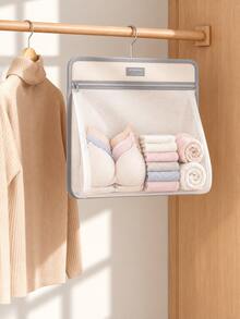 1pc Hanging Mesh Storage Bag, Multi-Functional Wall-Mounted Organizer, Suitable For Underwear, Socks, Toys, Toiletries And Accessories, Closet Essential, Autumn/Winter Seasonal Storage, Portable Multi-Purpose Storage Bag - Multicolor - View 13