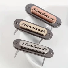 1Pc/4/6Pcs Handmade Metal Letter Buckle Accessories For Bags And Wallets - Vintage Style Universal Accessories, Handbag Decoration, Leather Wallet Hardware, Nostalgic Fashion Accent, High-Quality Hardware, Accessory Makers, Fashion Enthusiasts - Multicolor - View 12