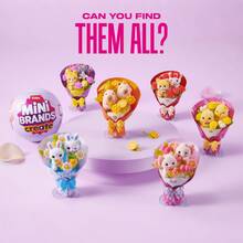 ZURU Kawaii Mini Bouquet Surprise Ball, Cute Miniature Flower & Animal Collection, Random Style Display Decoration - Multicolor - View 6